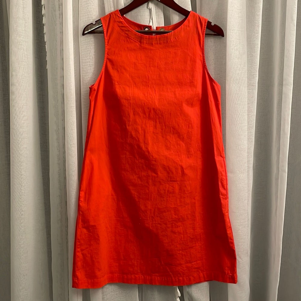Pink/Orange Sheath Dress with Pockets